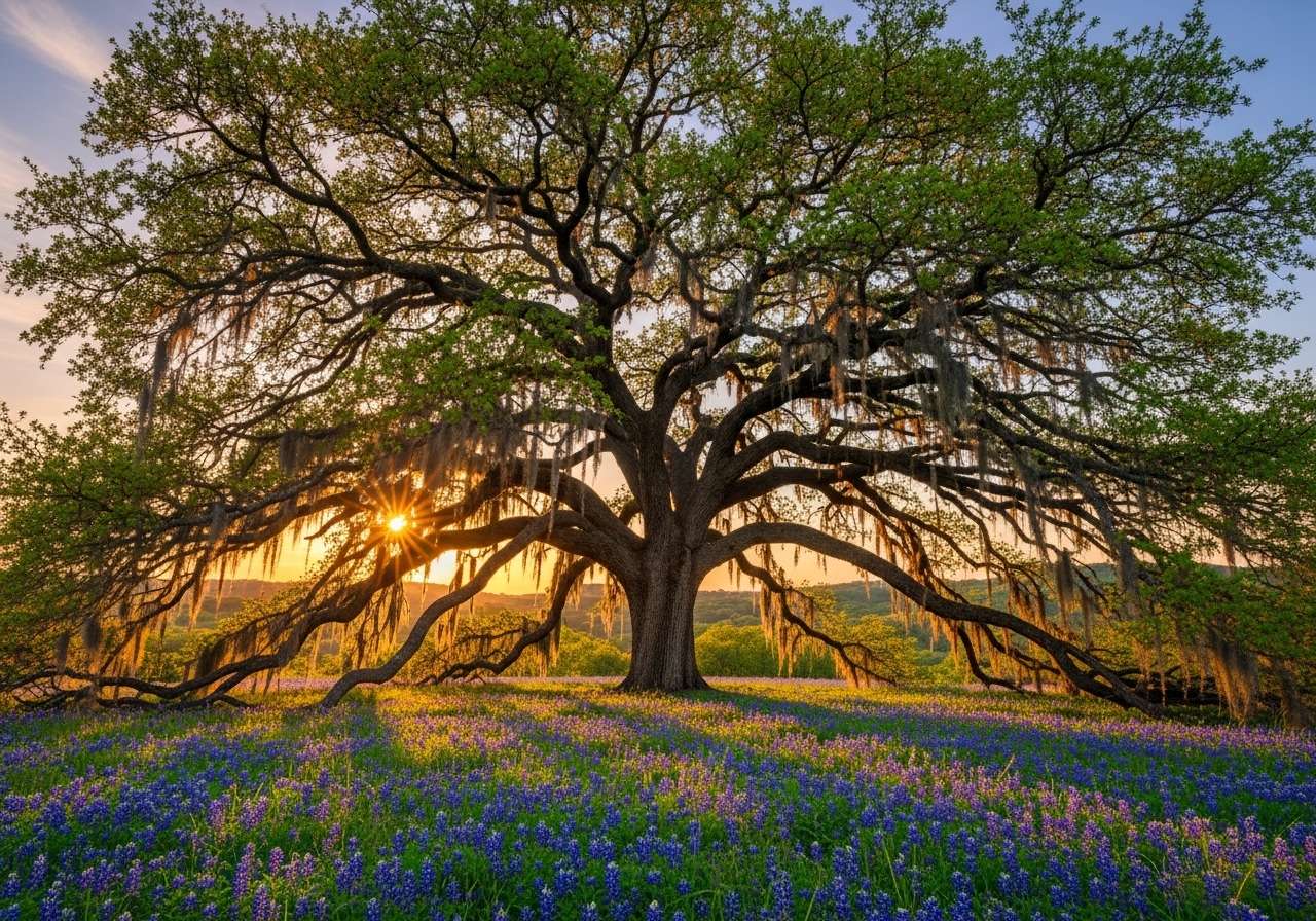 Majestic Heritage Oak Tree in Texas