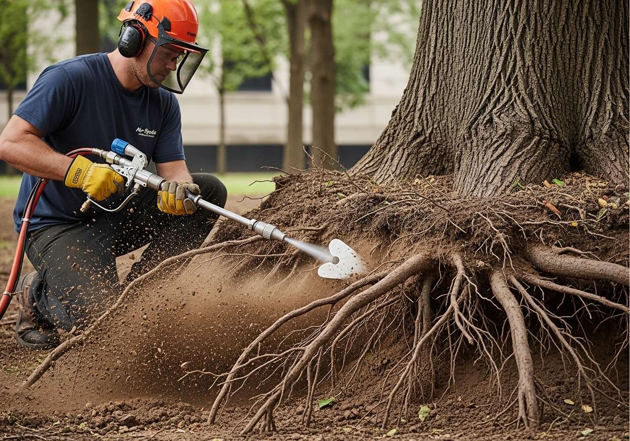 Certified Arborist Treating Oak Tree