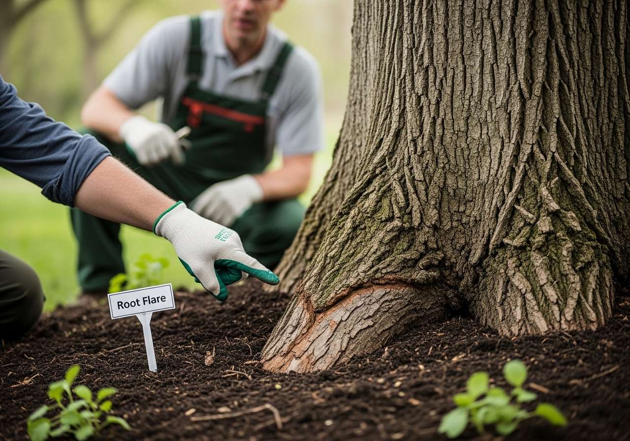 Planting a sapling tree