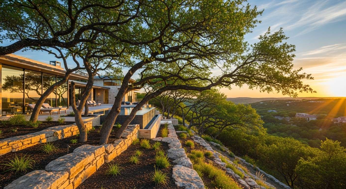 Luxury Estate Trees in West Lake Hills 78746
